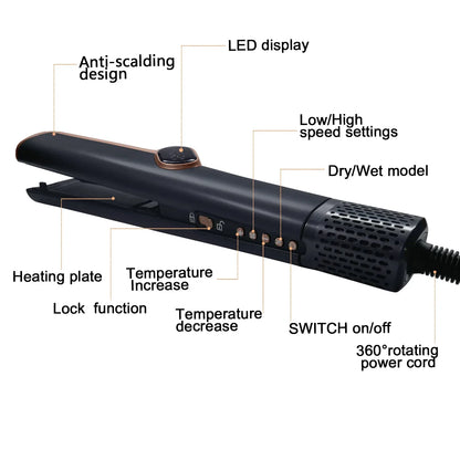 2 in 1 Professional Hair Straightener and Dryer