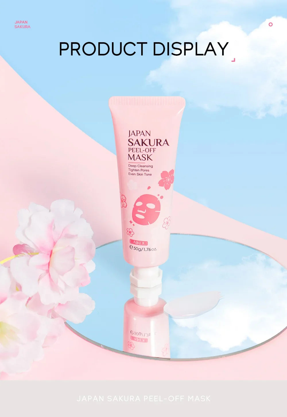 24K Gold Sakura Mask