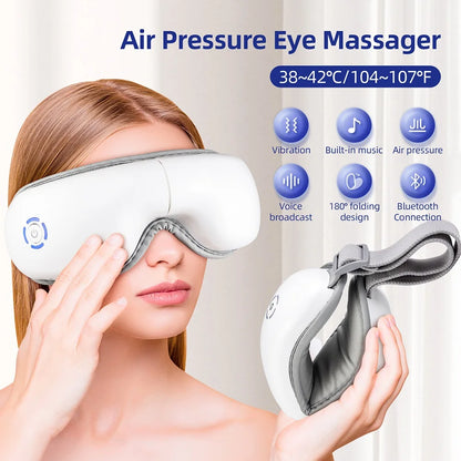 3D Vibration Eye Massager with Heating Airbag