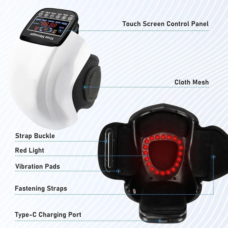 3 in 1 Electric Knee Massager with Hot Compress