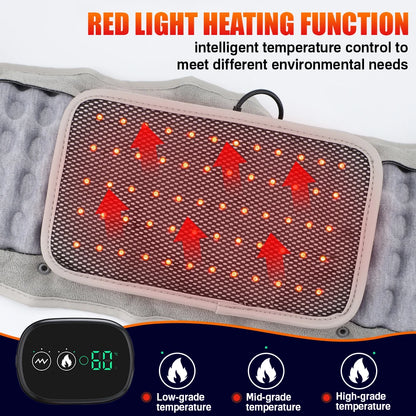 Inflatable Lumbar Traction Belt with Heating Support