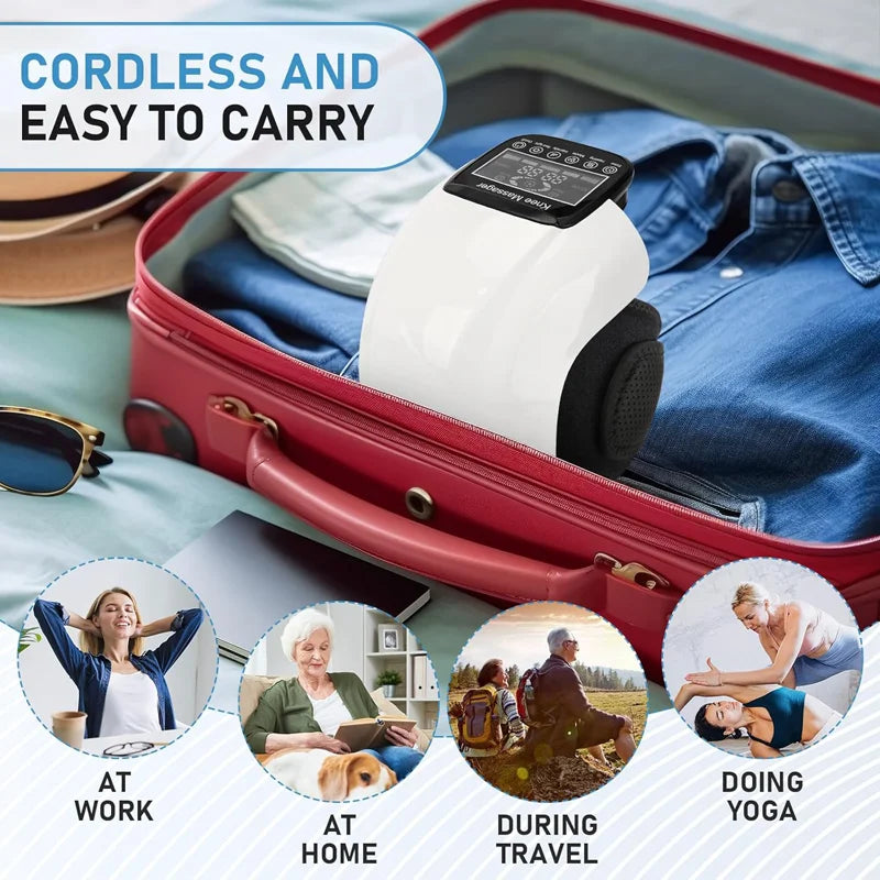 3 in 1 Electric Knee Massager with Hot Compress