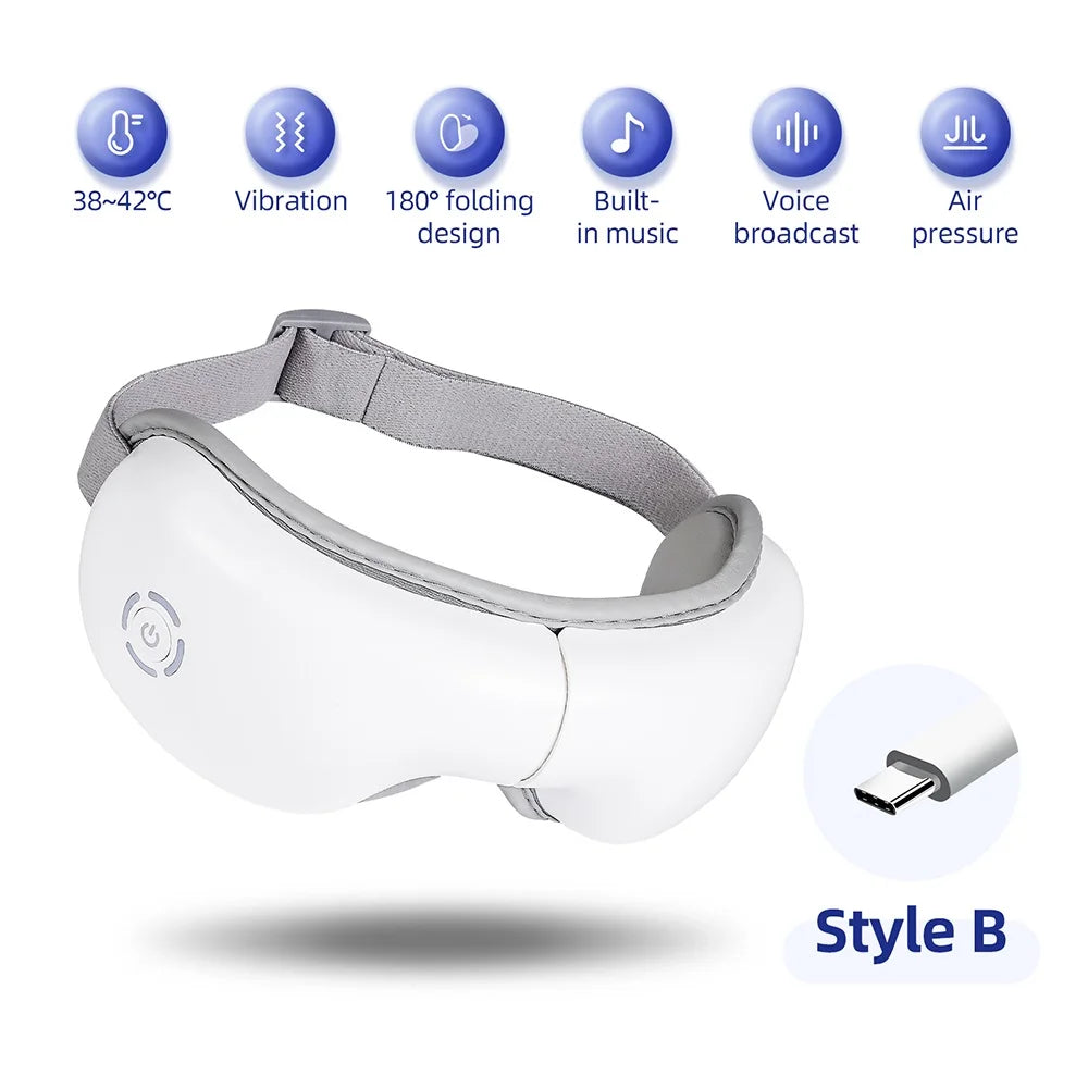3D Vibration Eye Massager with Heating Airbag