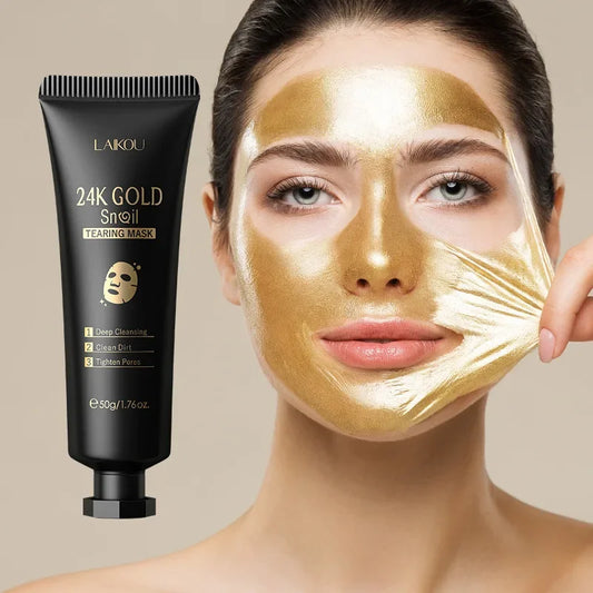 24K Gold Sakura Mask