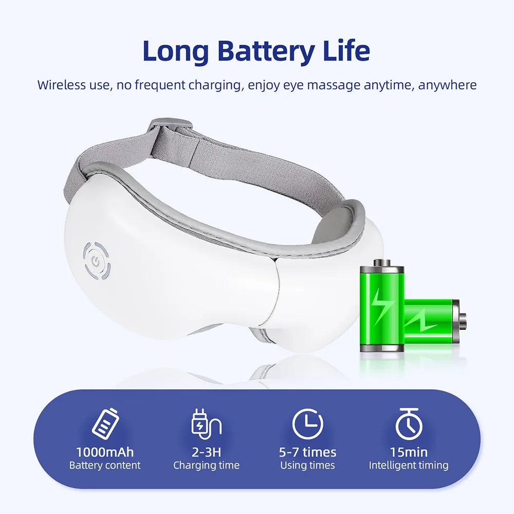 3D Vibration Eye Massager with Heating Airbag