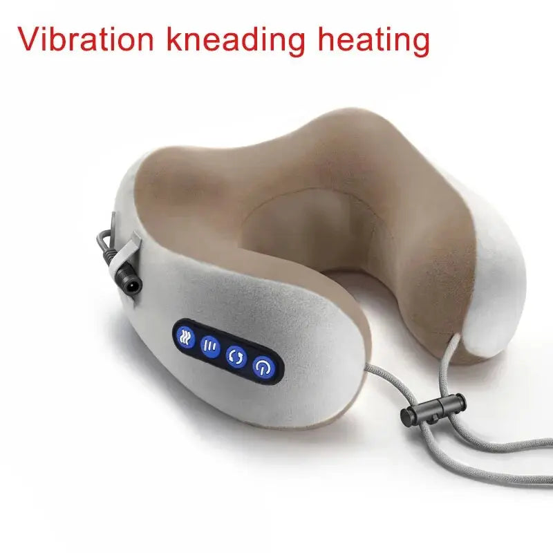 2 in 1 Portable Neck Massager U Shaped Pillow