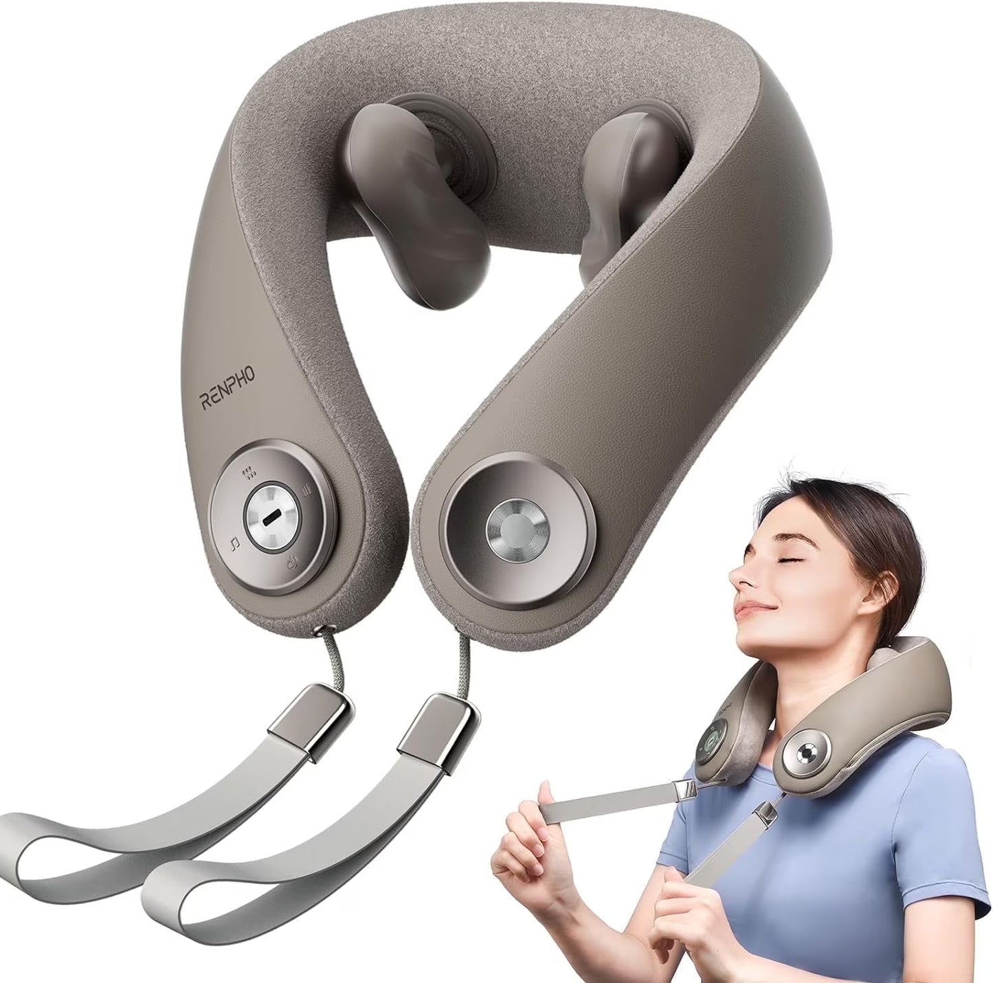 Renpho Shiatsu Neck and Shoulder Massager Cordless