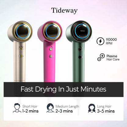 Tideway H11 Hair Dryer with Diffuser Black