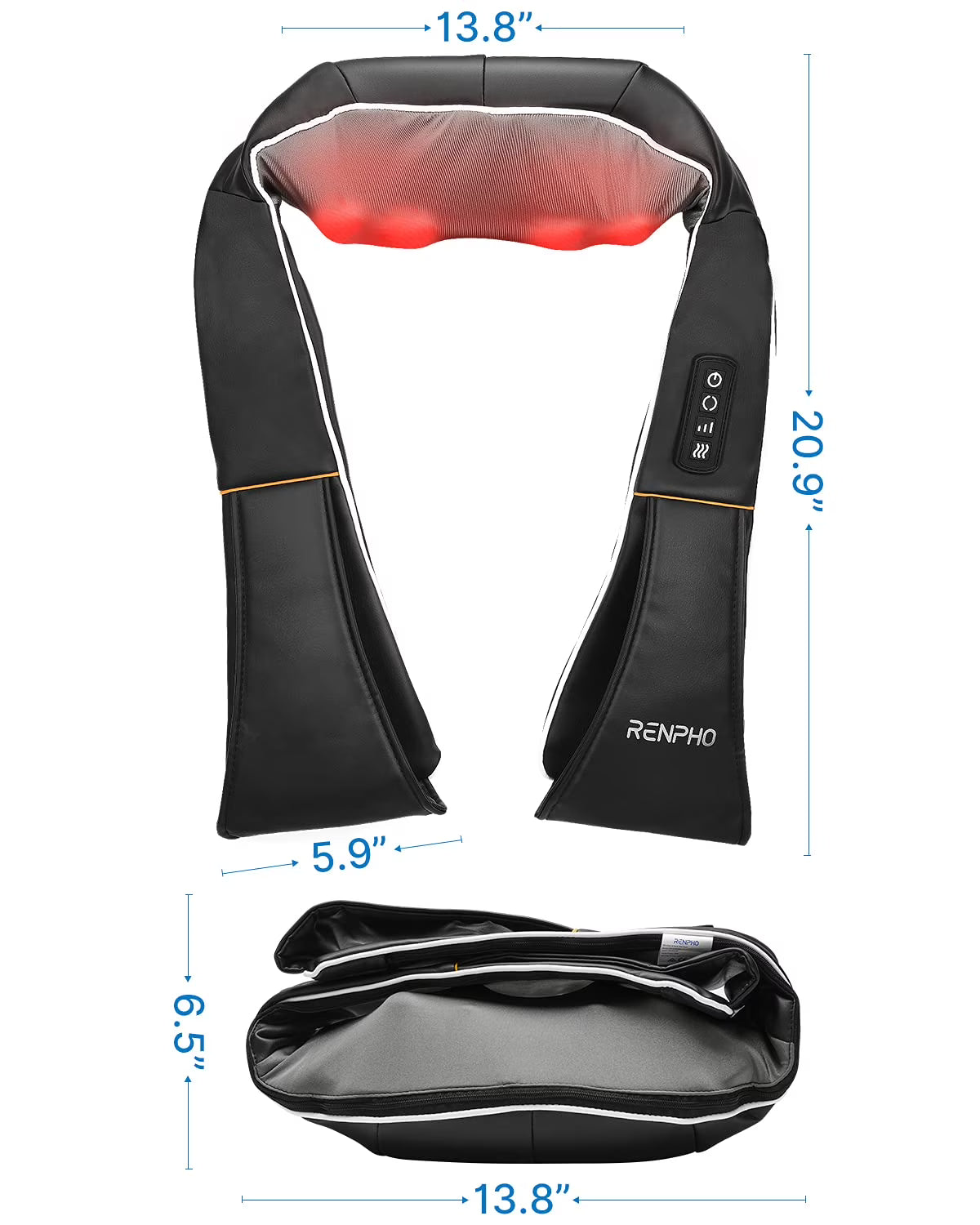 Renpho Shiatsu Neck and Shoulder Massager Cordless