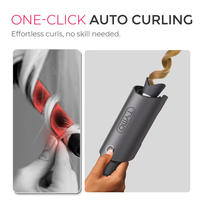 TYMO CURLPRO Automatic Curling Iron 1 Inch Gray