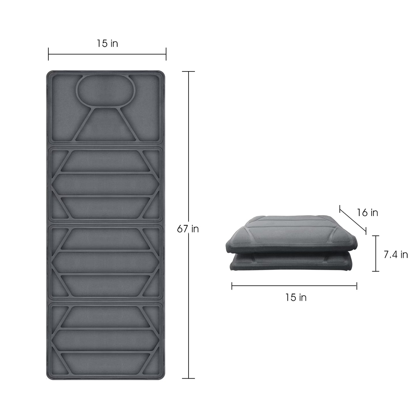 Snailax Full Body Massage Mat with Heat Portable