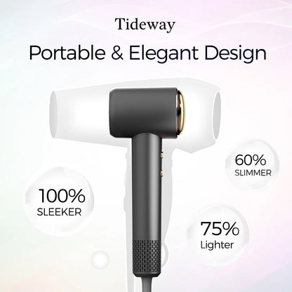 Tideway H11 Hair Dryer with Diffuser Black