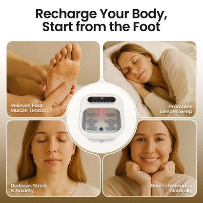 MaxKare Collapsible Foot Spa Bath with Heat Massage
