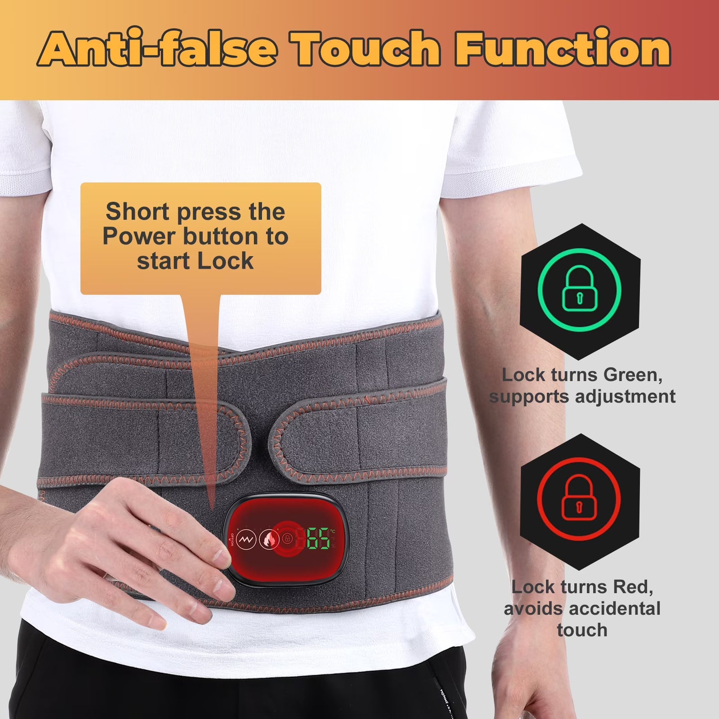 Flaremore Cordless Heating Pad with Massager