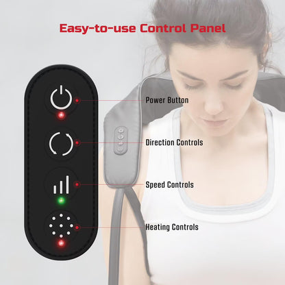 FitRx Shiatsu Pro Neck and Back Massager Heated