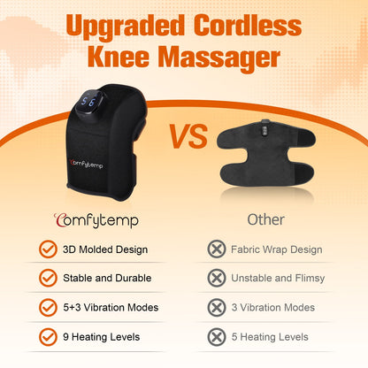 Comfytemp Cordless Knee Massager with Heat Vibration