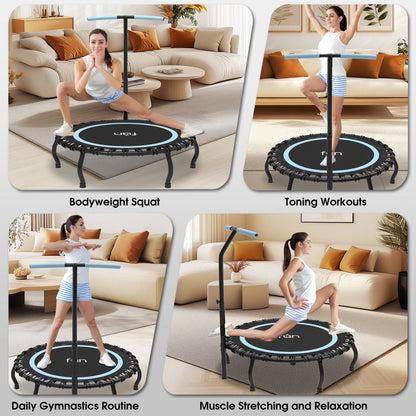 40 Inch Foldable Mini Trampoline Fitness Rebounder