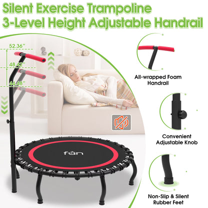 40 Inch Foldable Mini Trampoline Fitness Rebounder